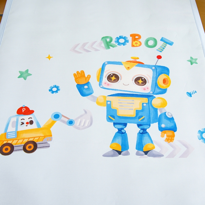 91家纺网 家纺一手货源 找家纺 鱼宝 2026新款卡通儿童大版数码印花冰丝席子凉席 小ai同学