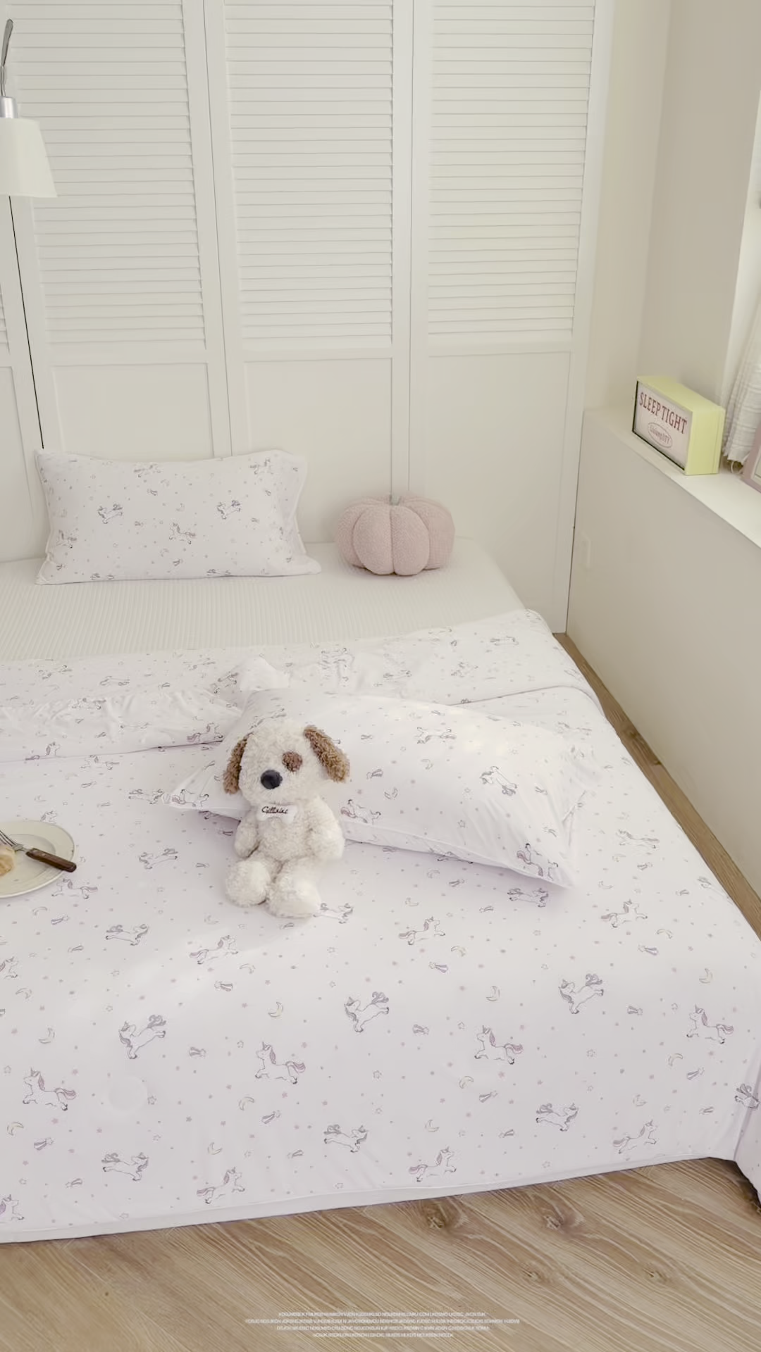 91家纺网 家纺一手货源 找家纺 金梦拉家纺 2026春夏新款锦氨凉感丝印花系列夏被空调被夏凉被 梦幻独角兽