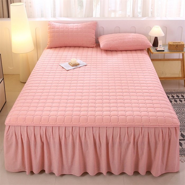 91家纺网 家纺一手货源 找家纺 （总）欧妮家纺 2026新款A类全棉纯棉水洗棉加厚夹棉床裙床罩