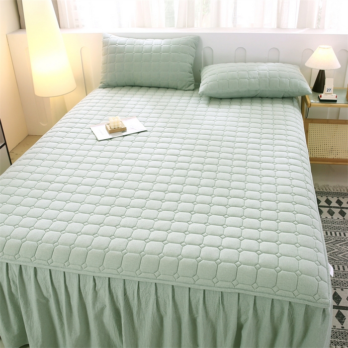 91家纺网 家纺一手货源 找家纺 （总）欧妮家纺 2026新款A类全棉纯棉水洗棉加厚夹棉床裙床罩