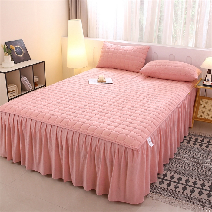 91家纺网 家纺一手货源 找家纺 （总）欧妮家纺 2026新款A类全棉纯棉水洗棉加厚夹棉床裙床罩