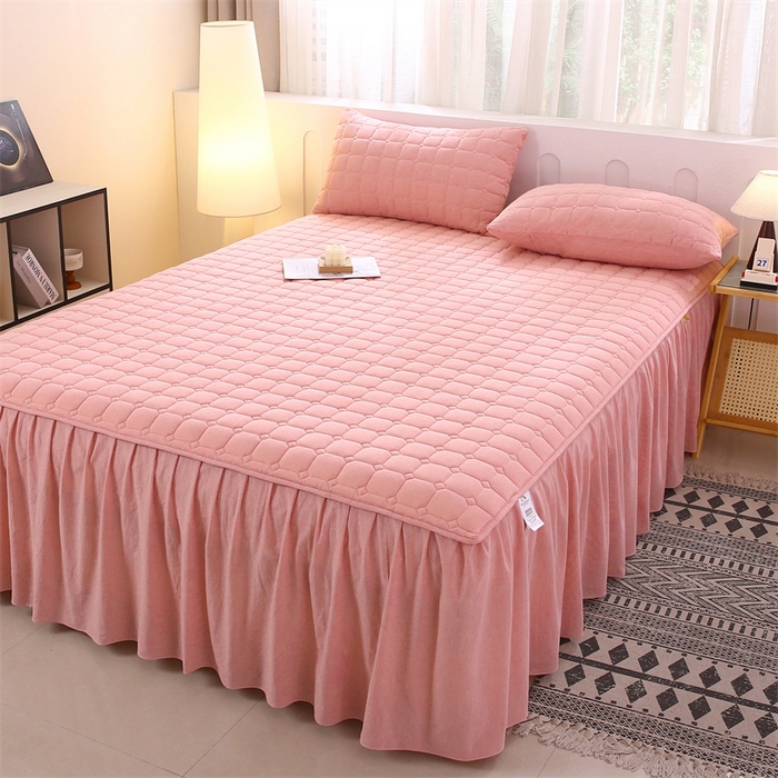 91家纺网 家纺一手货源 找家纺 （总）欧妮家纺 2026新款A类全棉纯棉水洗棉加厚夹棉床裙床罩