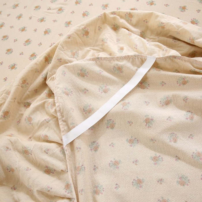 91家纺网 家纺一手货源 找家纺 欧妮家纺 2026新款A类双层纱蕾丝花边床裙四件套 花海