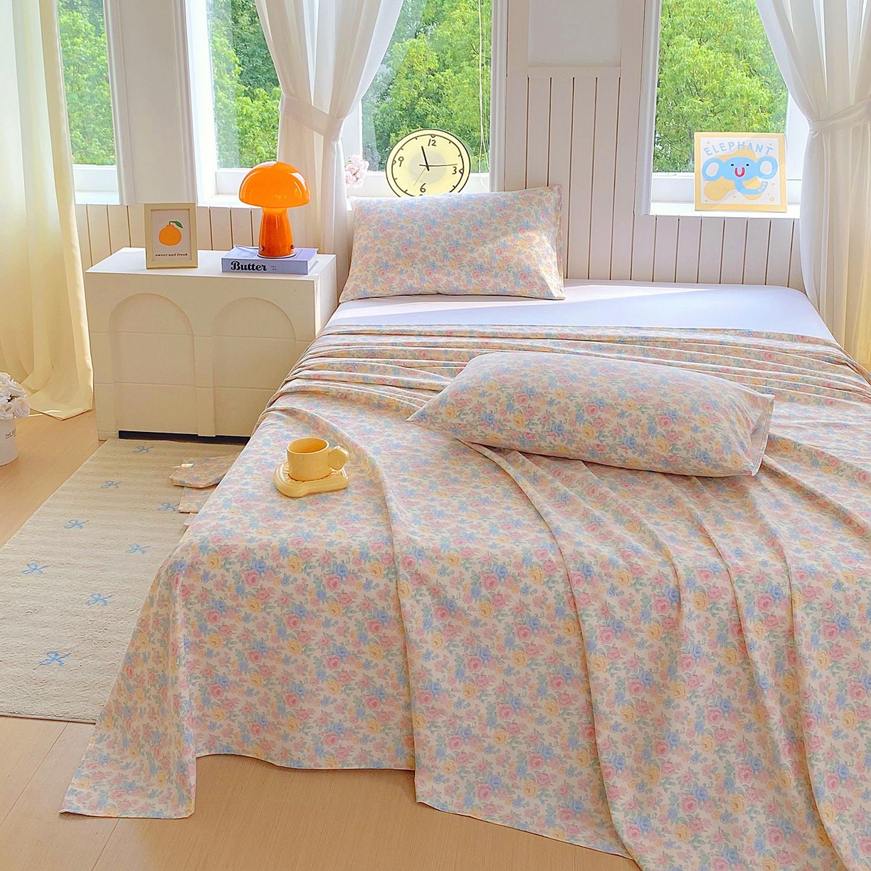 91家纺网 家纺一手货源 找家纺 （总）欧妮家纺 2026新款斜纹加厚水洗棉木棉床单