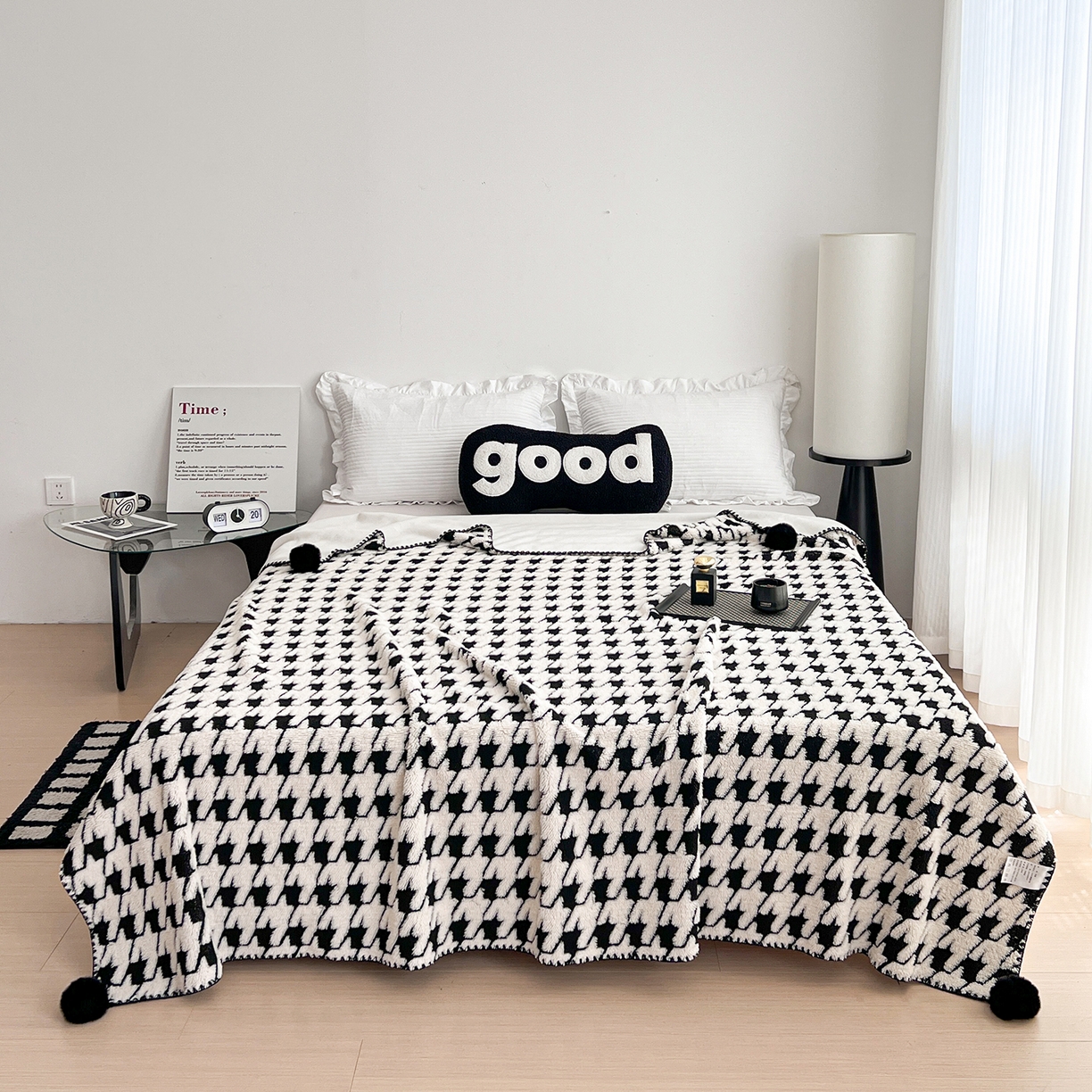 91家纺网 家纺一手货源 找家纺 （总）娜朵家纺 2026新款阳离子牛奶绒双层毛球复合毯