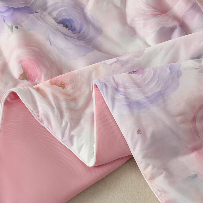 91家纺网 家纺一手货源 找家纺 曼尼 2026新款印花凉感丝夏被夏凉被 繁华