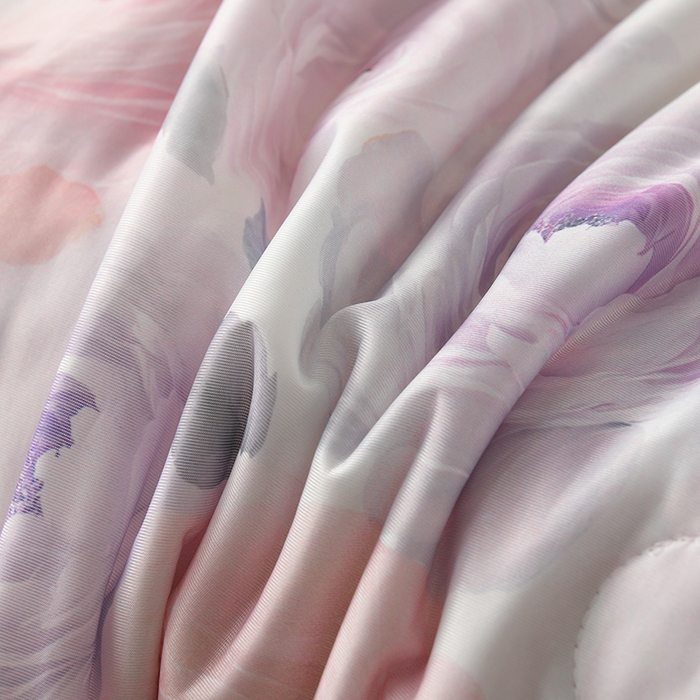 91家纺网 家纺一手货源 找家纺 曼尼 2026新款印花凉感丝夏被夏凉被 繁华