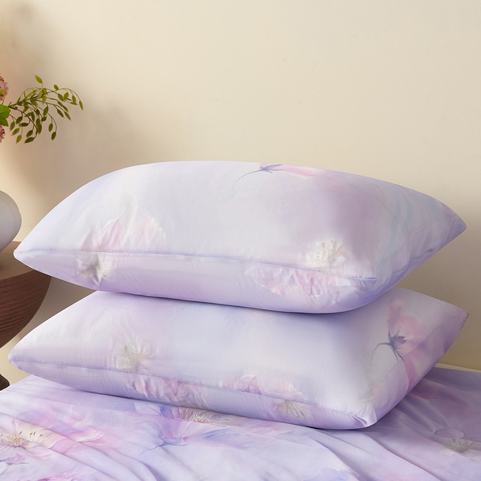 91家纺网 家纺一手货源 找家纺 曼尼 2026新款印花凉感丝夏被夏凉被 柒月