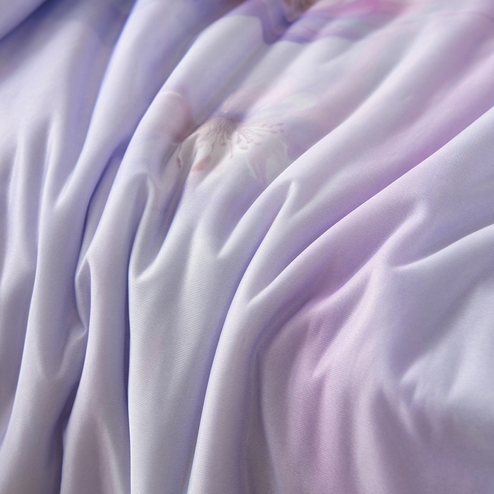 91家纺网 家纺一手货源 找家纺 曼尼 2026新款印花凉感丝夏被夏凉被 柒月