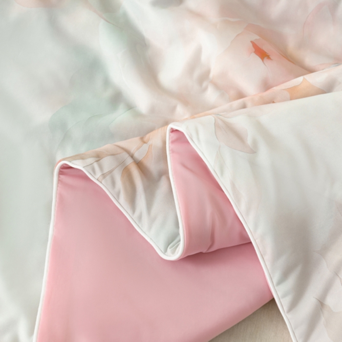 91家纺网 家纺一手货源 找家纺 曼尼 2026新款印花凉感丝夏被夏凉被 天雅