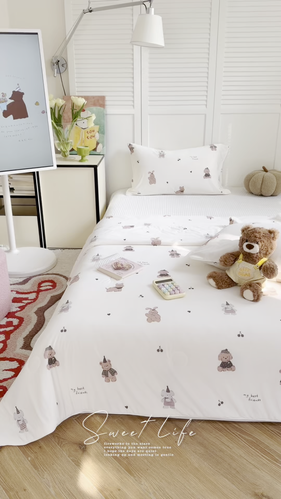 91家纺网 家纺一手货源 找家纺 金梦拉家纺 2026春夏新款锦氨凉感丝印花系列夏被空调被夏凉被 森林舞会