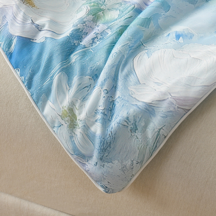 91家纺网 家纺一手货源 找家纺 曼尼 2026新款印花凉感丝夏被夏凉被 星辰