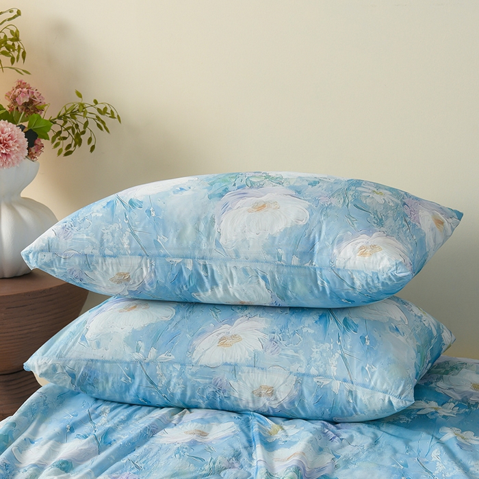 91家纺网 家纺一手货源 找家纺 曼尼 2026新款印花凉感丝夏被夏凉被 星辰