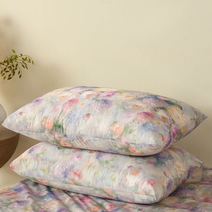 91家纺网 家纺一手货源 找家纺 曼尼 2026新款印花凉感丝夏被夏凉被 夜语