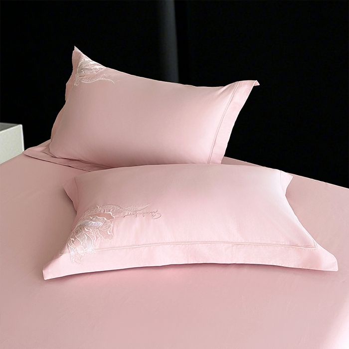 91家纺网 家纺一手货源 找家纺 （总） 帛美家纺 2026新款100支长绒棉绣花四件套-索菲亚