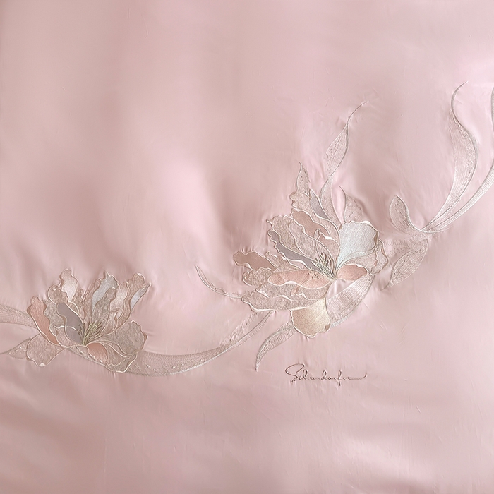 91家纺网 家纺一手货源 找家纺 （总） 帛美家纺 2026新款100支长绒棉绣花四件套-索菲亚