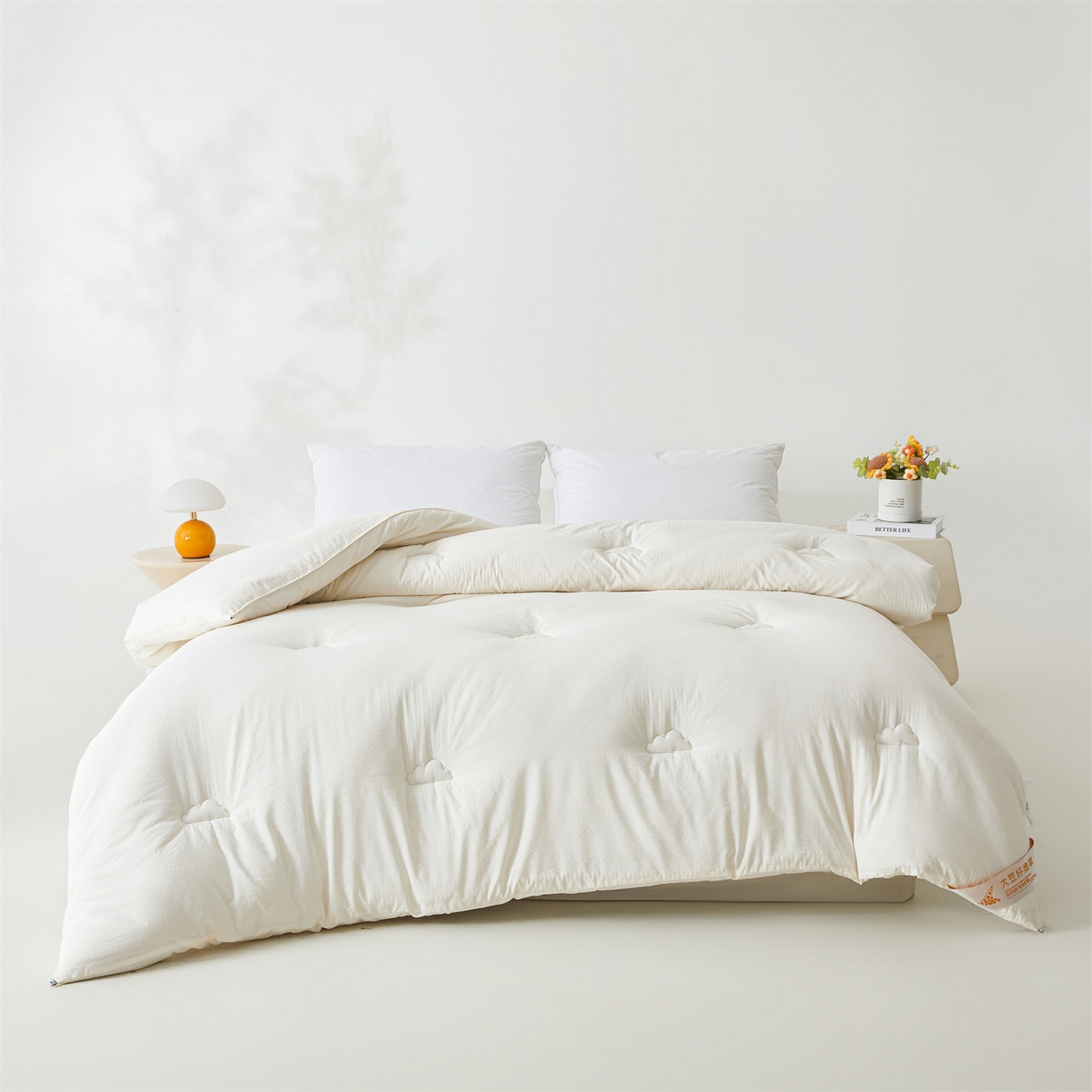 91家纺网 家纺一手货源 找家纺 （总）眠势力 2026春夏新款皱皱纱四季被超软云朵被子春秋被芯夏凉被可机洗