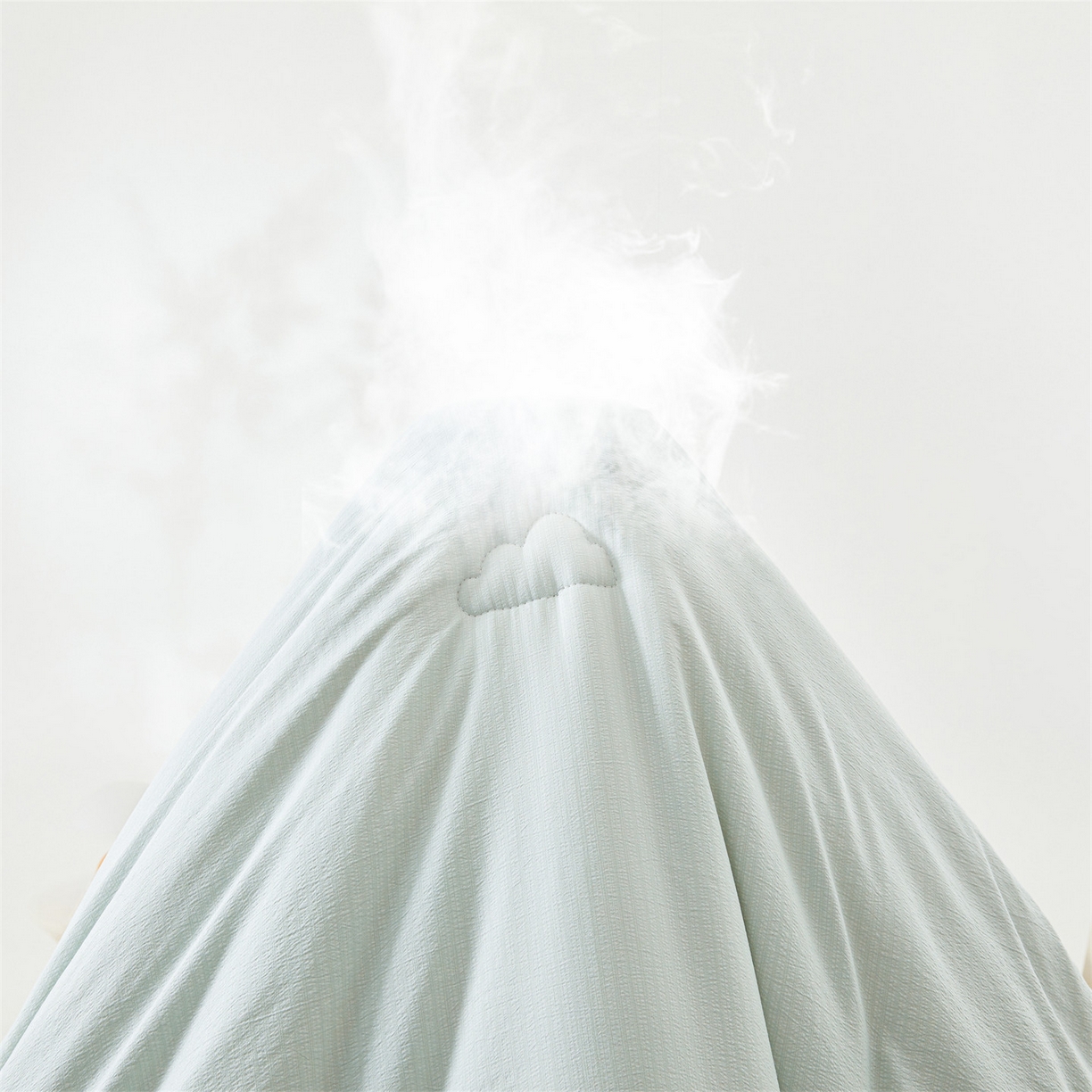 91家纺网 家纺一手货源 找家纺 眠势力 2026春夏新款皱皱纱四季被超软云朵被子春秋被芯夏凉被可机洗 云朵被-兰