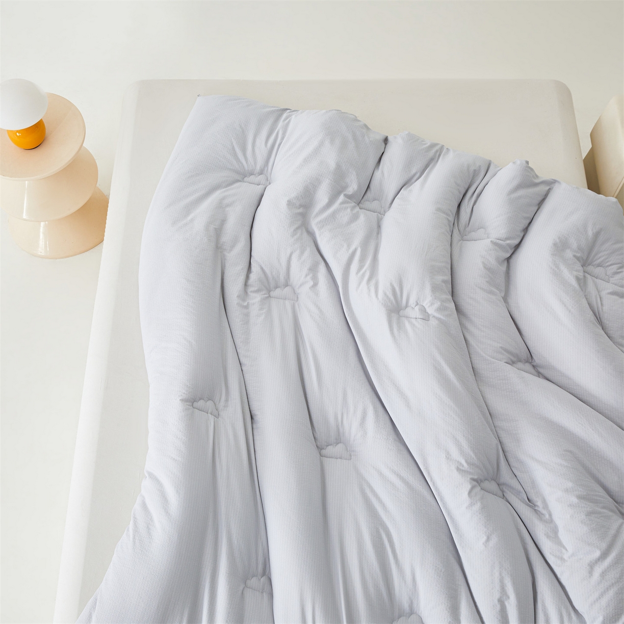 眠势力 2026春夏新款皱皱纱四季被超软云朵被子春秋被芯夏凉被可机洗 云朵被-灰