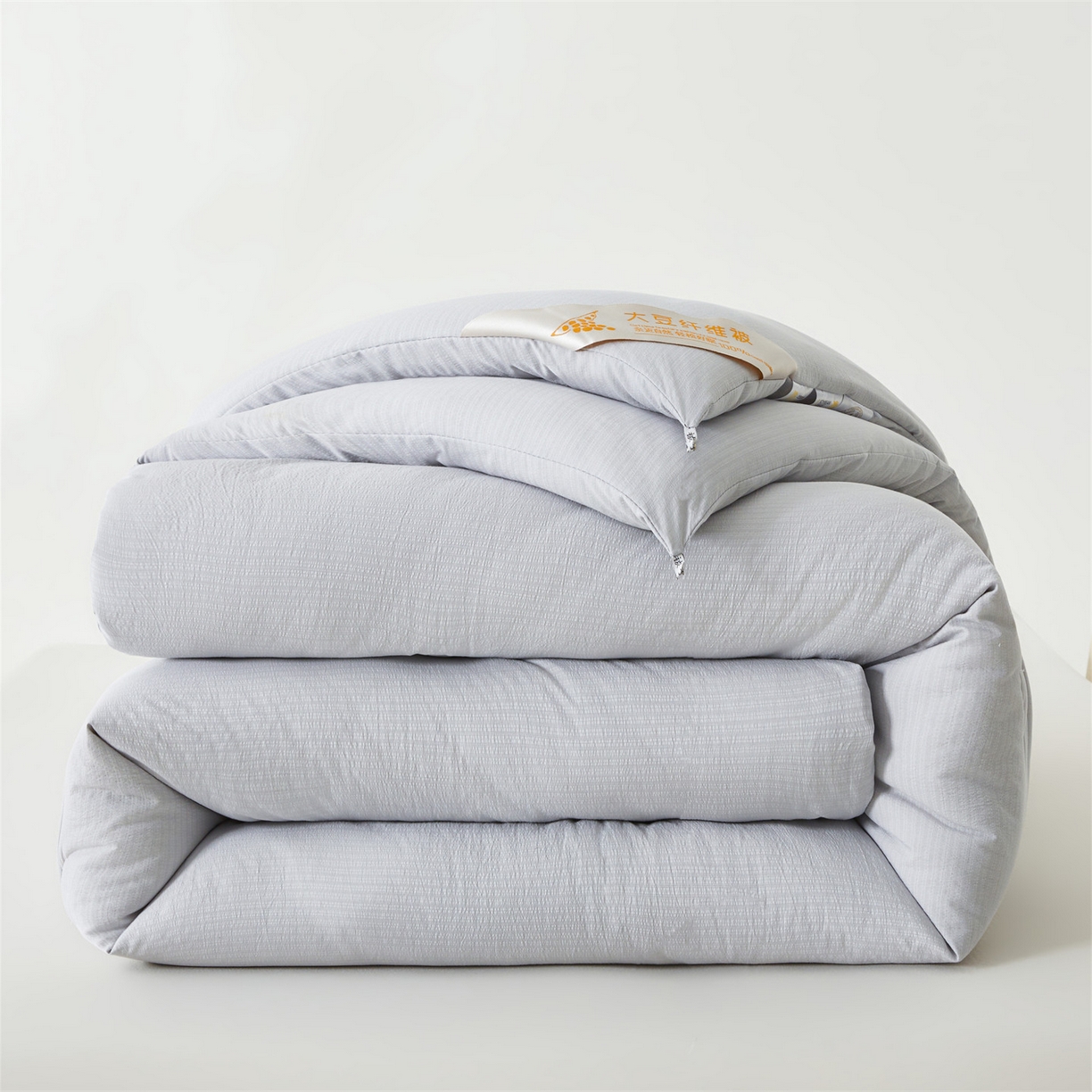 91家纺网 家纺一手货源 找家纺 眠势力 2026春夏新款皱皱纱四季被超软云朵被子春秋被芯夏凉被可机洗 云朵被-灰