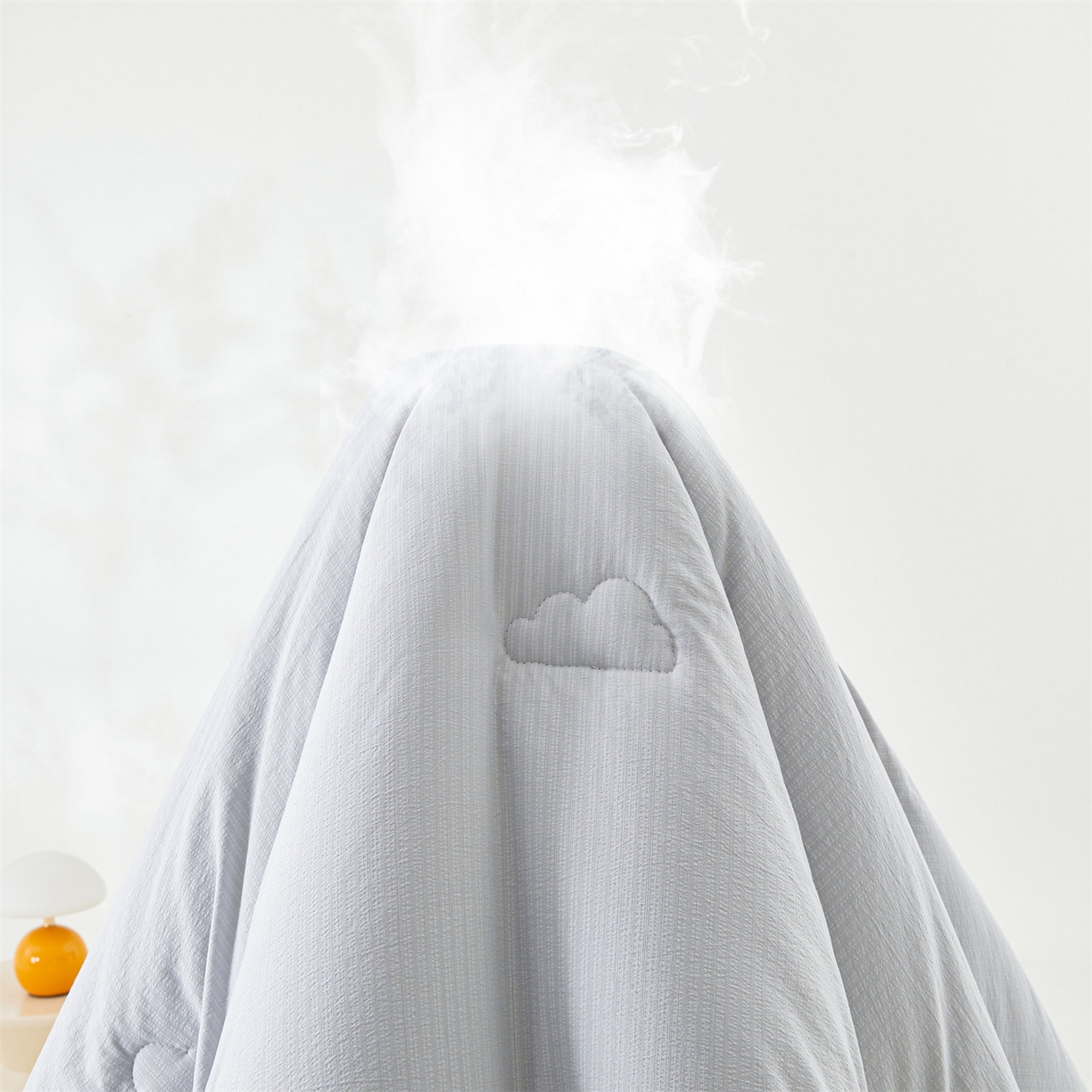 91家纺网 家纺一手货源 找家纺 眠势力 2026春夏新款皱皱纱四季被超软云朵被子春秋被芯夏凉被可机洗 云朵被-灰