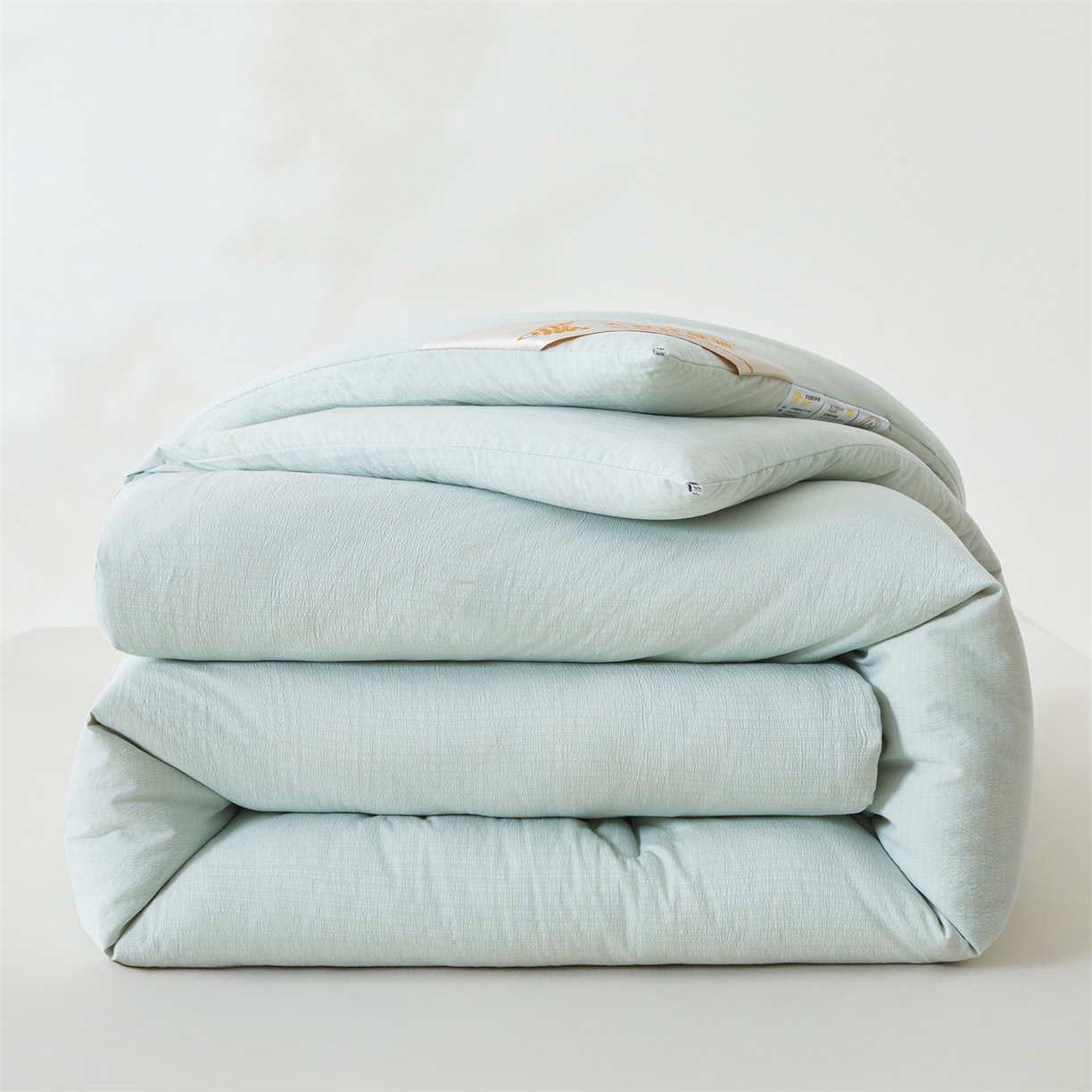 91家纺网 家纺一手货源 找家纺 眠势力 2026春夏新款皱皱纱四季被超软云朵被子春秋被芯夏凉被可机洗 云朵被-兰