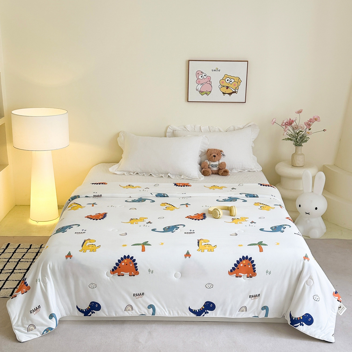 91家纺网 家纺一手货源 找家纺 （总）尚品本色 2026年新款小清新针织棉夏被空调被