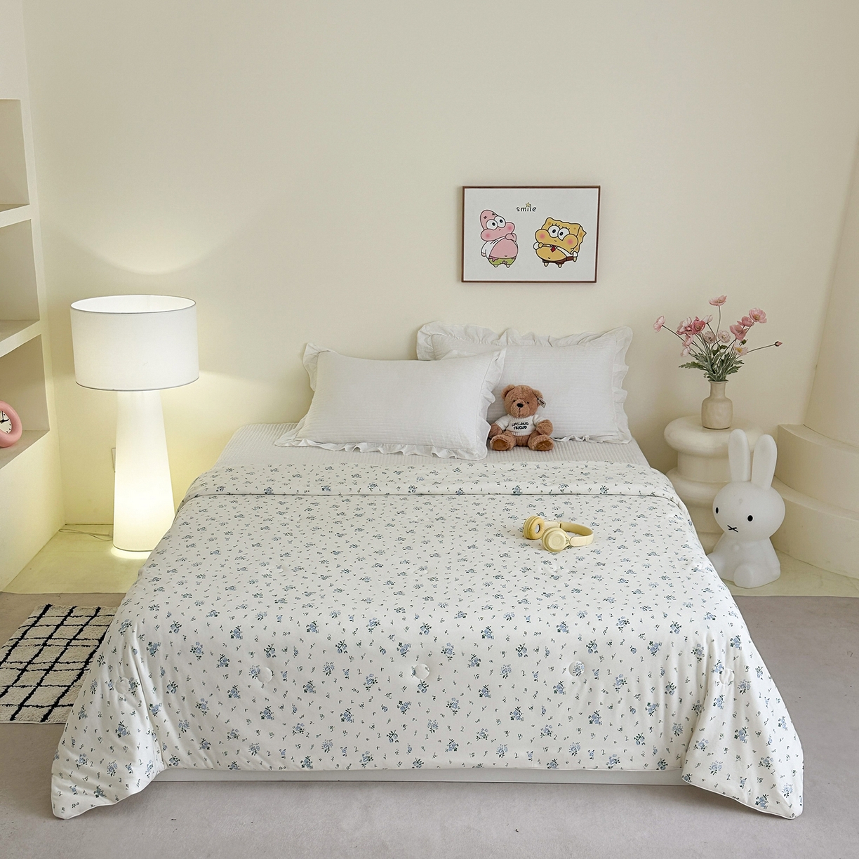 91家纺网 家纺一手货源 找家纺 （总）尚品本色 2026年新款小清新针织棉夏被空调被