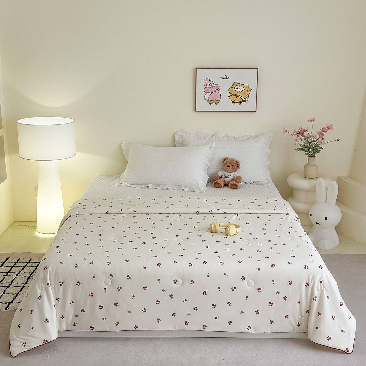 91家纺网 家纺一手货源 找家纺 （总）尚品本色 2026年新款小清新针织棉夏被空调被