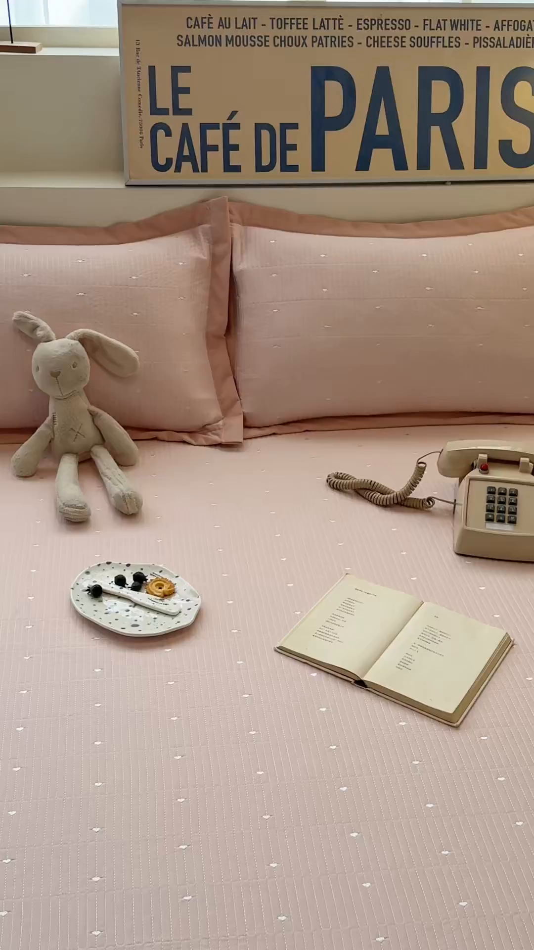 91家纺网 家纺一手货源 找家纺 懒猫家纺 2026新款满天星绗绣莫兰迪色系床席床笠款凉席 白桃乌龙-床席款