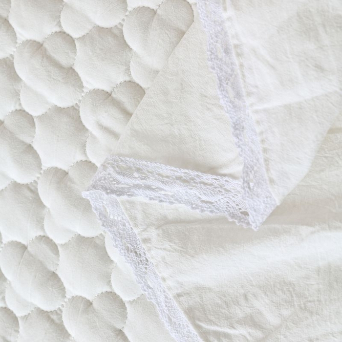 91家纺网 家纺一手货源 找家纺 欧妮家纺 2026新款全棉色织水洗棉夹棉床裙 全棉色织水洗棉-白雪公主