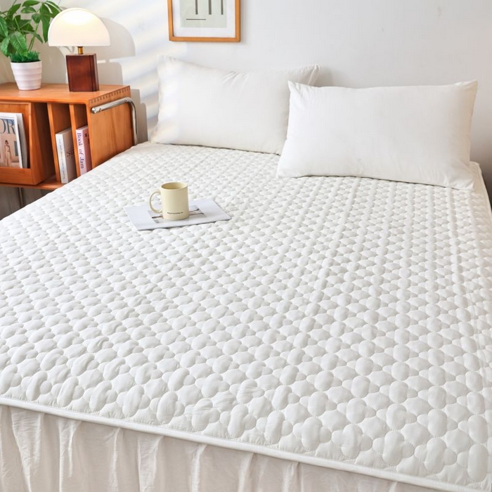 91家纺网 家纺一手货源 找家纺 欧妮家纺 2026新款全棉色织水洗棉夹棉床裙 全棉色织水洗棉-白雪公主