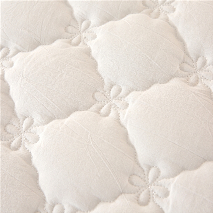 91家纺网 家纺一手货源 找家纺 欧妮家纺 2026新款全棉色织水洗棉夹棉床裙 日式水洗棉夹棉床裙J-白色