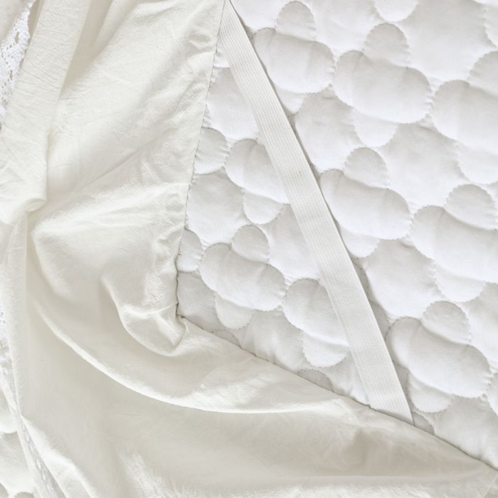 91家纺网 家纺一手货源 找家纺 欧妮家纺 2026新款全棉色织水洗棉夹棉床裙 全棉色织水洗棉-白雪公主