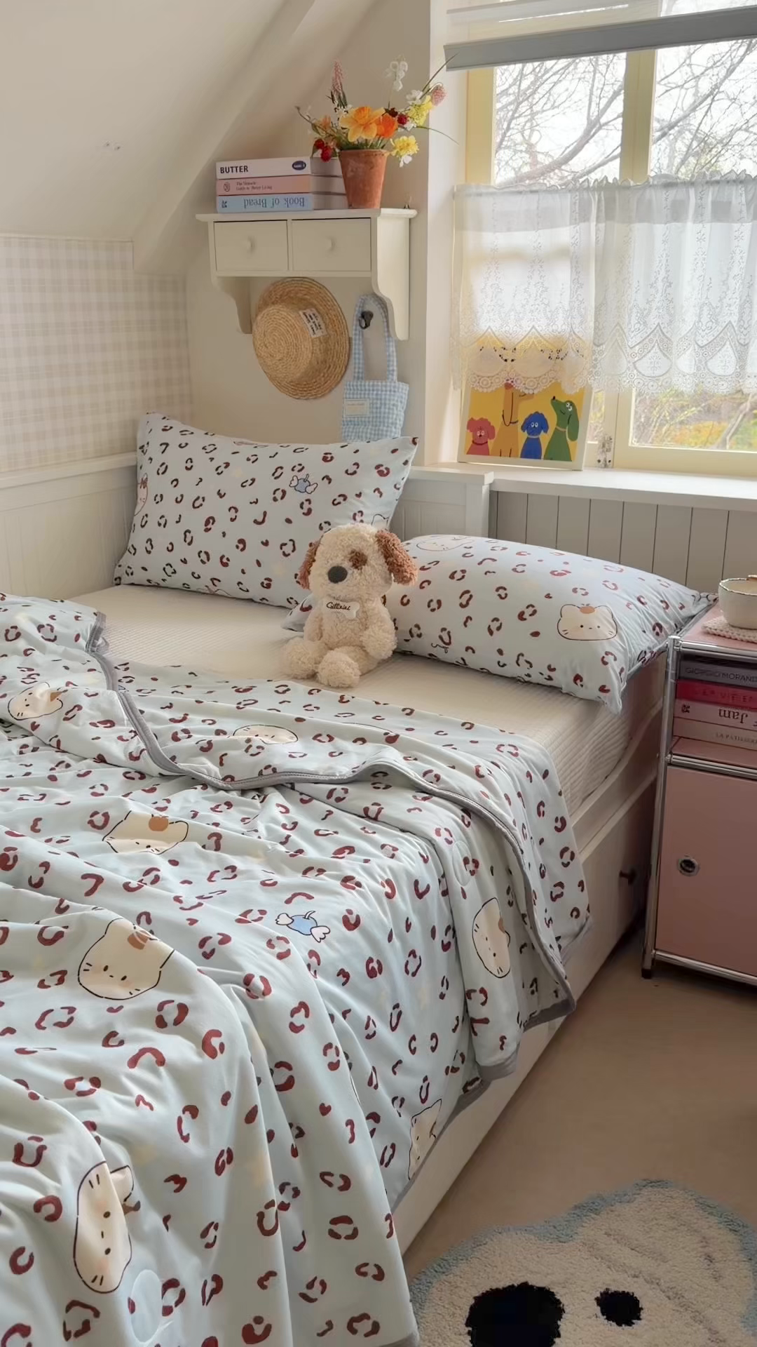 91家纺网 家纺一手货源 找家纺 觅糖家纺 2026新款针织云柔大豆夏被夏凉被空调被 豹纹猫咪蓝