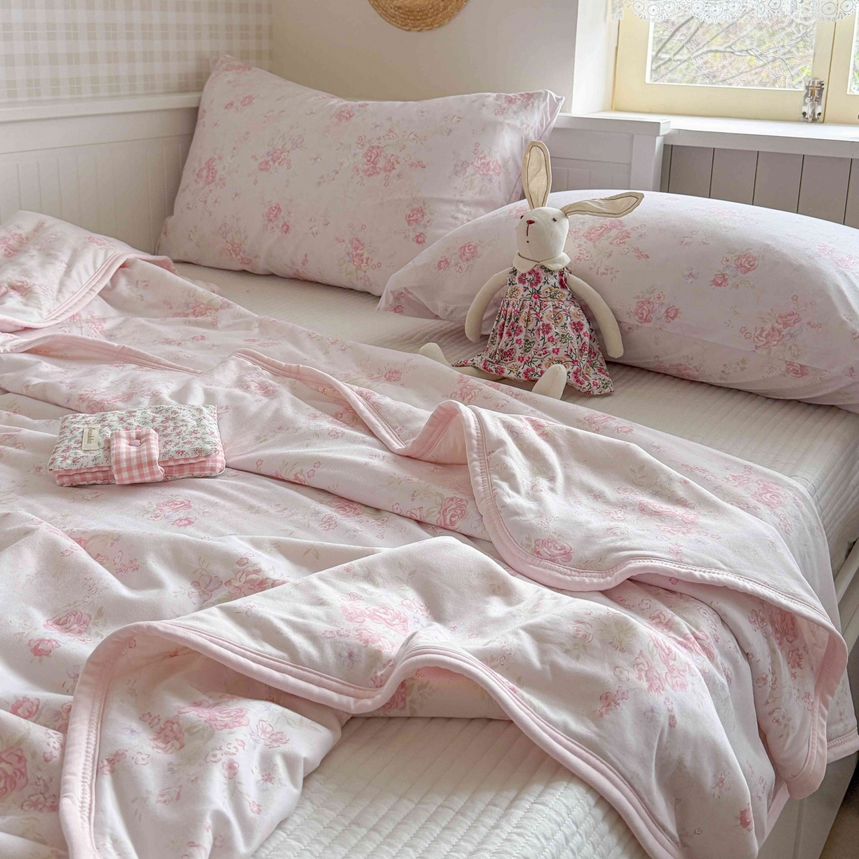 91家纺网 家纺一手货源 找家纺 觅糖家纺 2026新款针织云柔大豆夏被夏凉被空调被 春屿