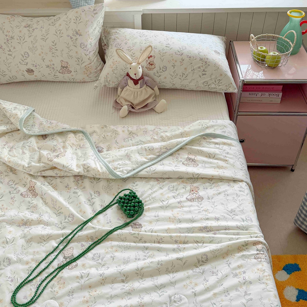 91家纺网 家纺一手货源 找家纺 觅糖家纺 2026新款针织云柔大豆夏被夏凉被空调被 风铃草