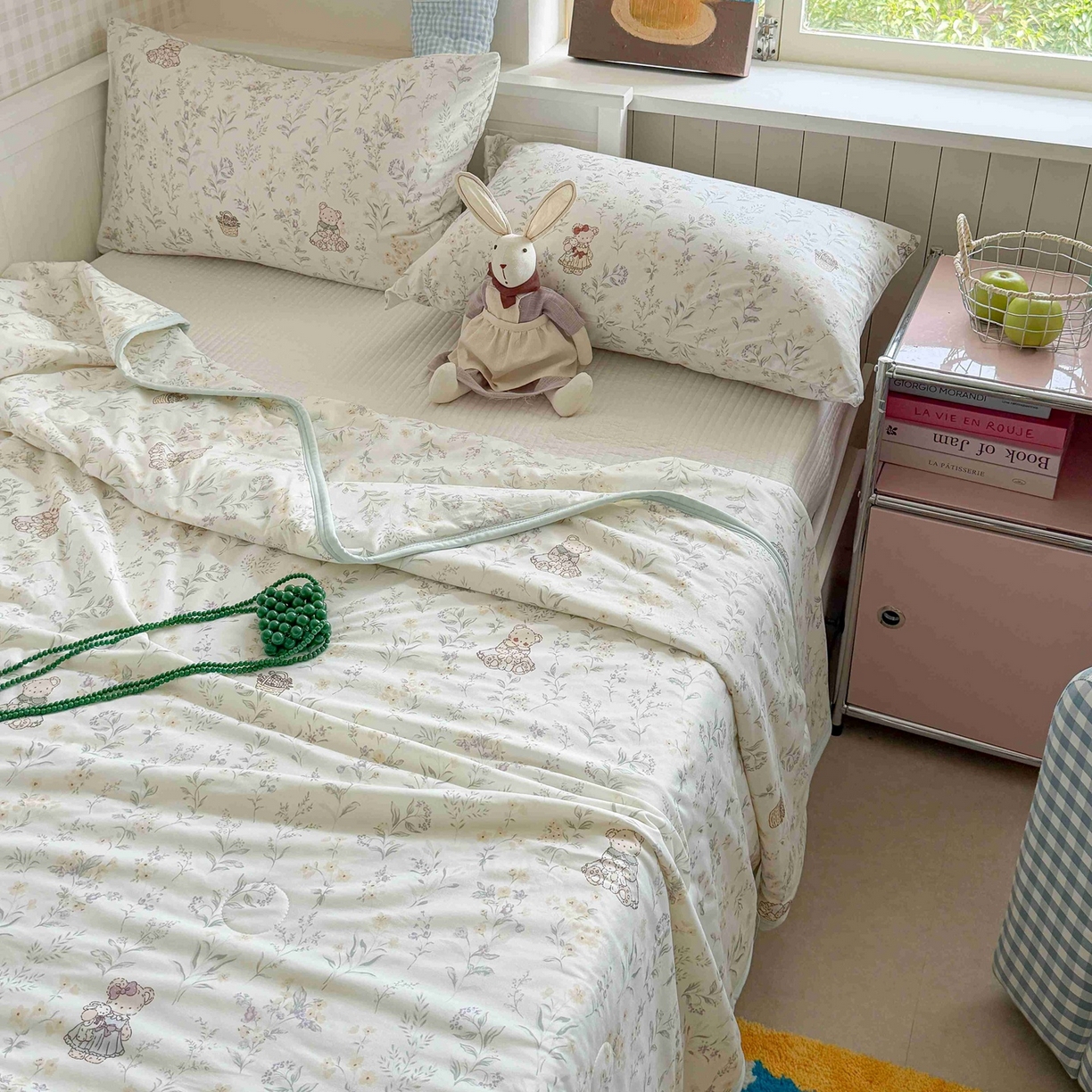 91家纺网 家纺一手货源 找家纺 觅糖家纺 2026新款针织云柔大豆夏被夏凉被空调被 风铃草