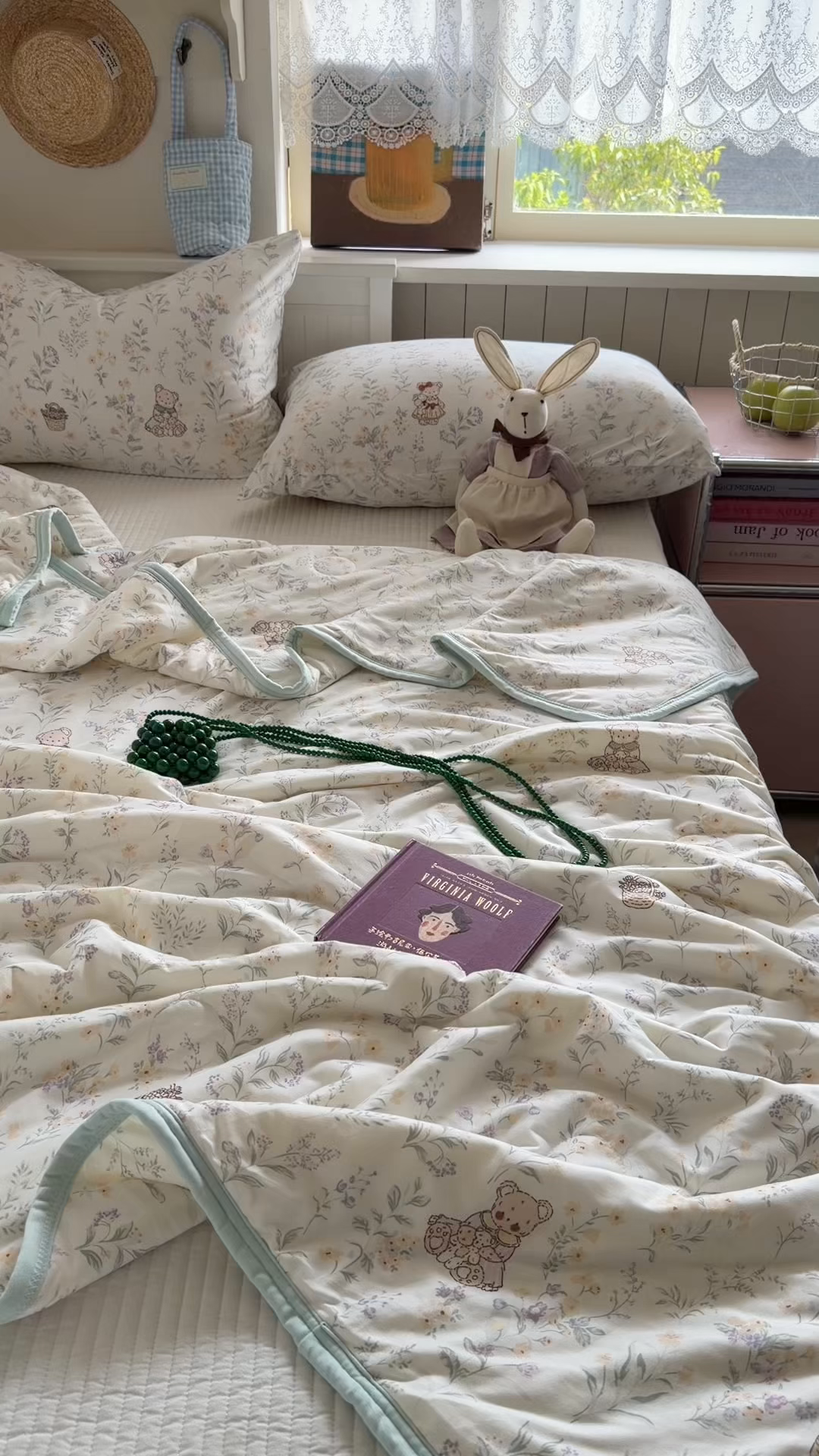 91家纺网 家纺一手货源 找家纺 觅糖家纺 2026新款针织云柔大豆夏被夏凉被空调被 风铃草