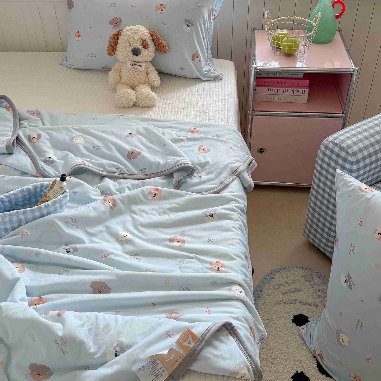 91家纺网 家纺一手货源 找家纺 觅糖家纺 2026新款针织云柔大豆夏被夏凉被空调被 狗狗乐园