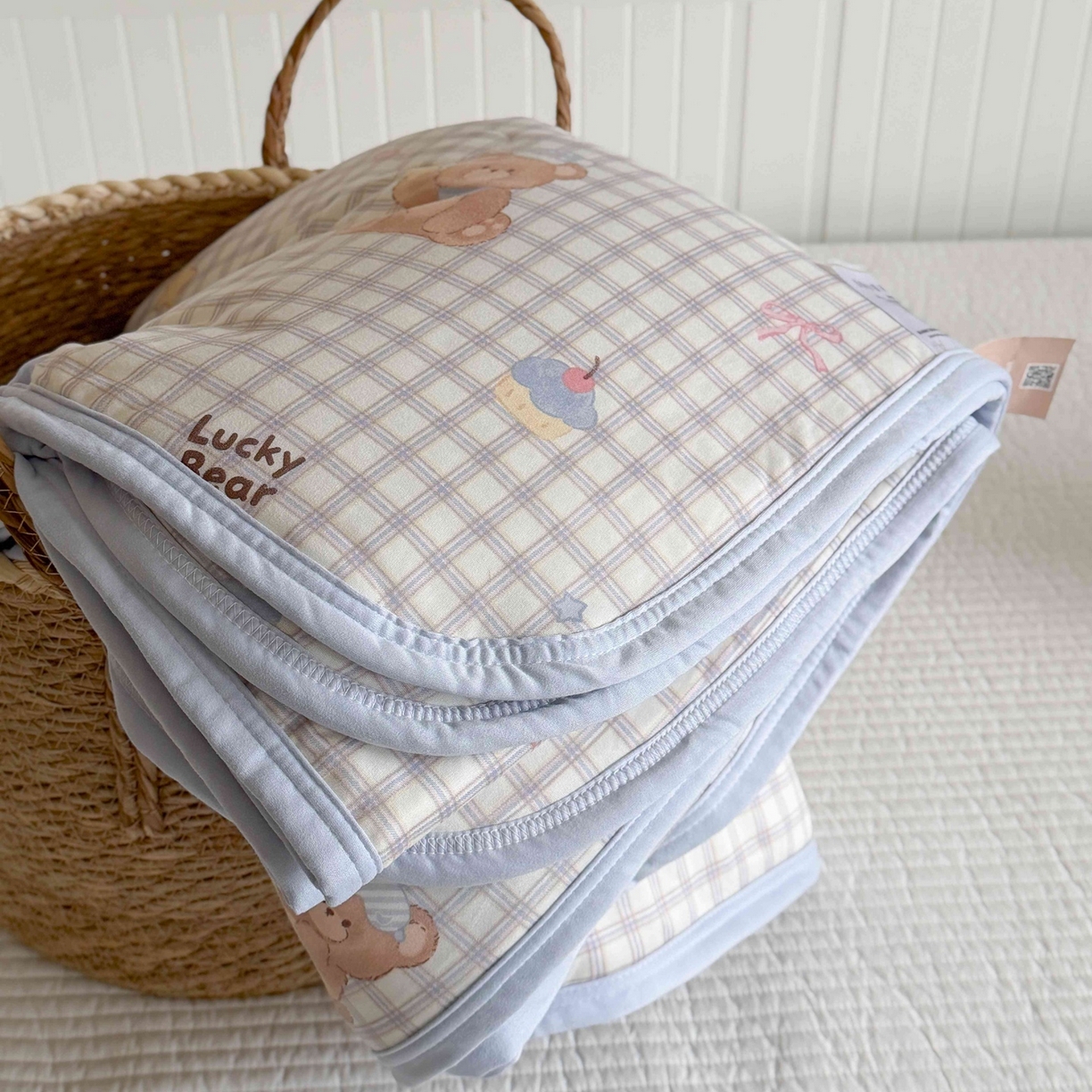 91家纺网 家纺一手货源 找家纺 觅糖家纺 2026新款针织云柔大豆夏被夏凉被空调被 海盐小熊