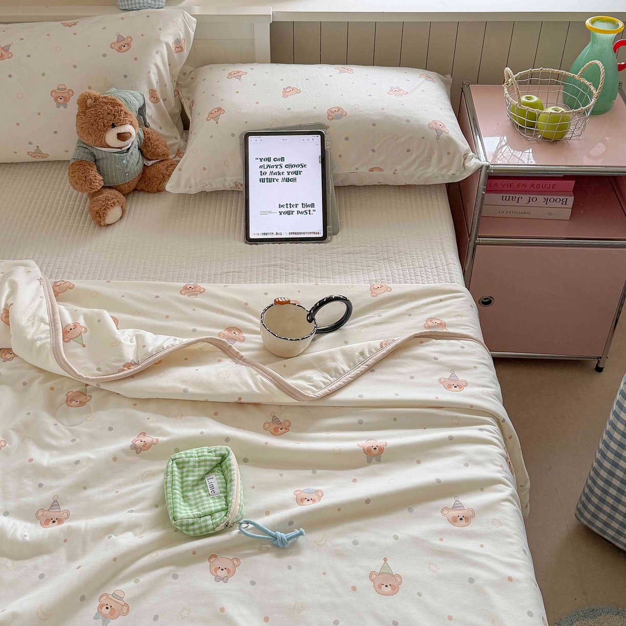 91家纺网 家纺一手货源 找家纺 觅糖家纺 2026新款针织云柔大豆夏被夏凉被空调被 萌萌小熊