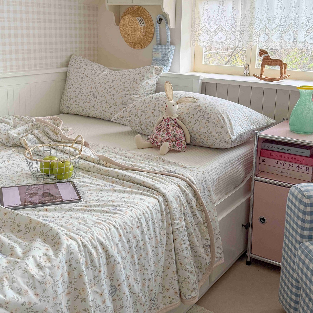 91家纺网 家纺一手货源 找家纺 觅糖家纺 2026新款针织云柔大豆夏被夏凉被空调被 莫奈