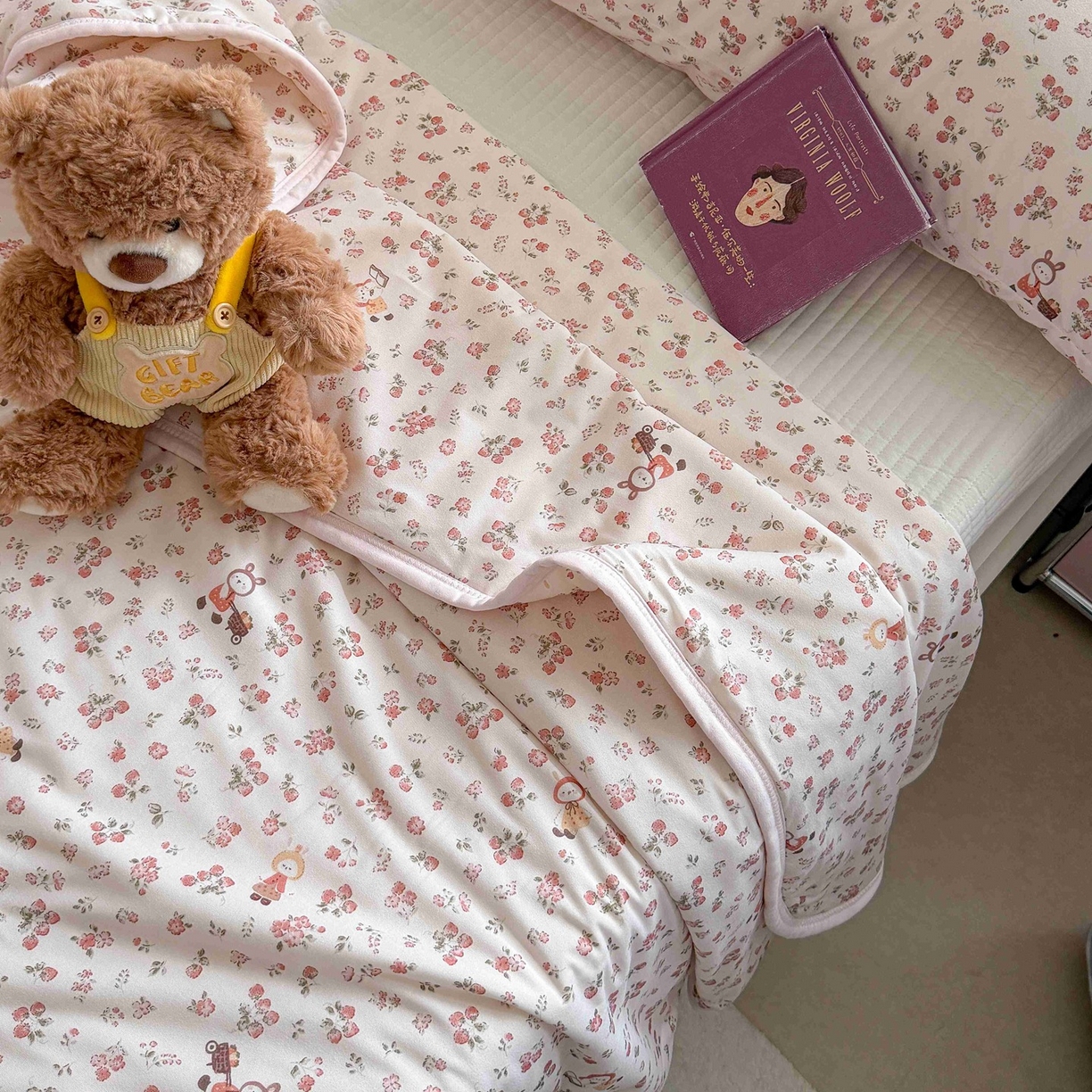 91家纺网 家纺一手货源 找家纺 觅糖家纺 2026新款针织云柔大豆夏被夏凉被空调被 田园萌兔