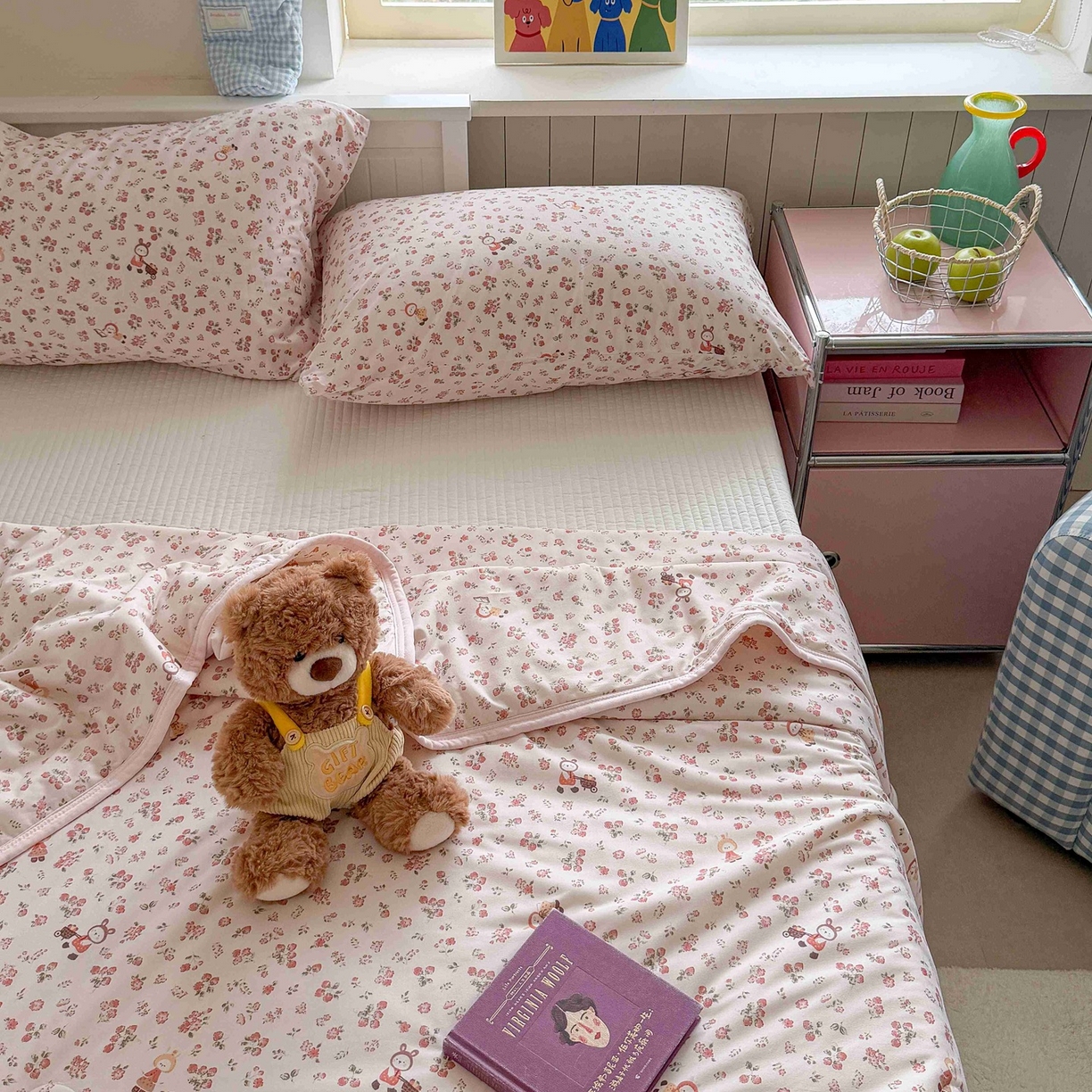 91家纺网 家纺一手货源 找家纺 觅糖家纺 2026新款针织云柔大豆夏被夏凉被空调被 田园萌兔