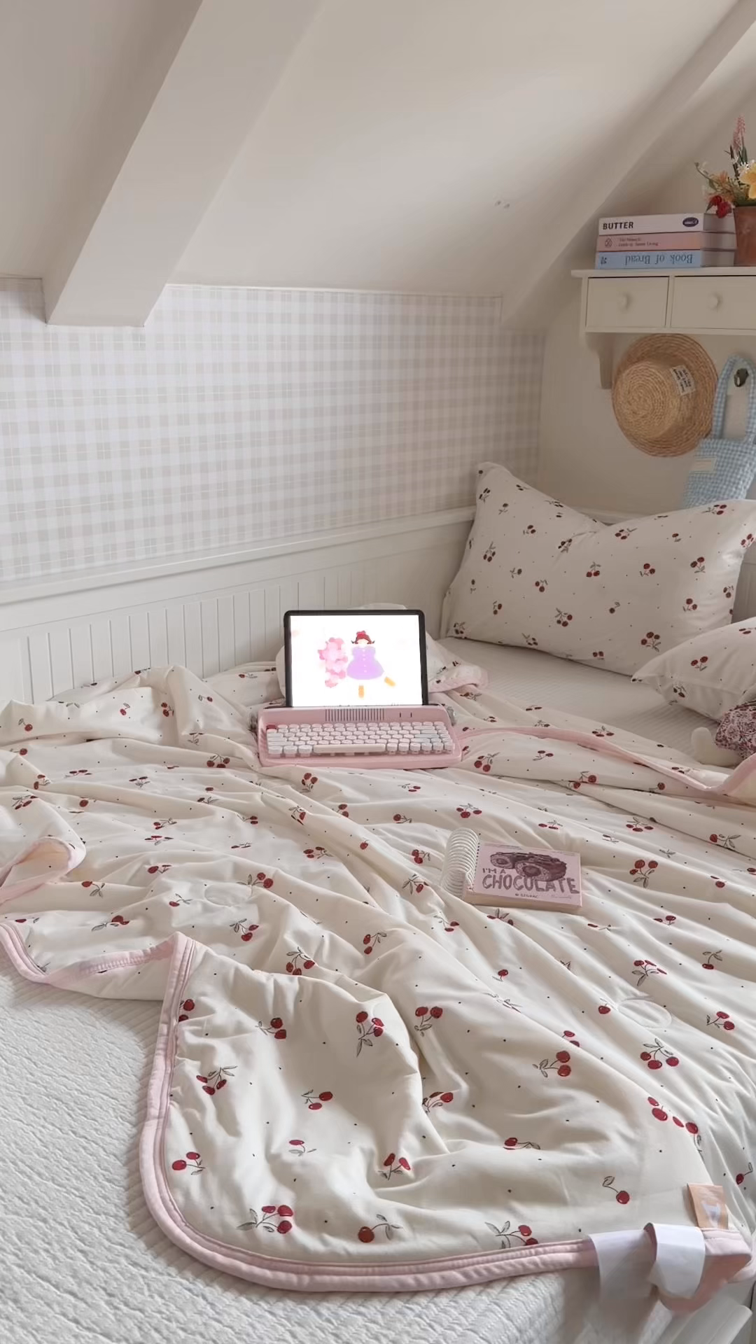 91家纺网 家纺一手货源 找家纺 觅糖家纺 2026新款针织云柔大豆夏被夏凉被空调被 甜甜樱桃