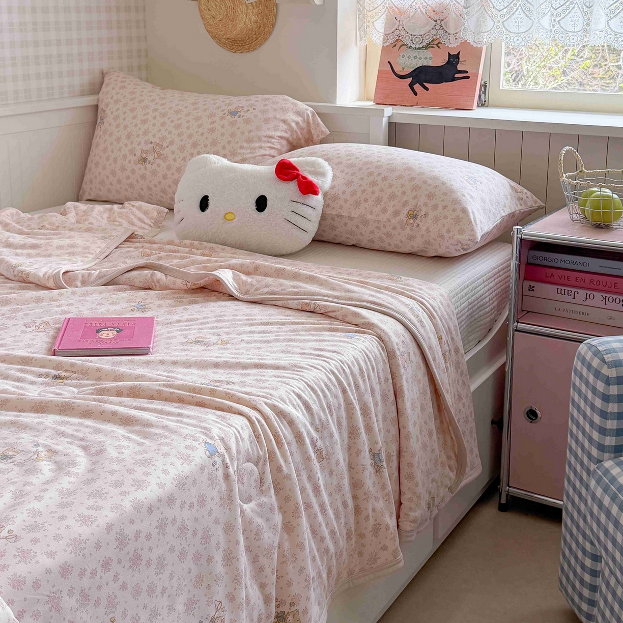 91家纺网 家纺一手货源 找家纺 觅糖家纺 2026新款针织云柔大豆夏被夏凉被空调被 童趣小猫