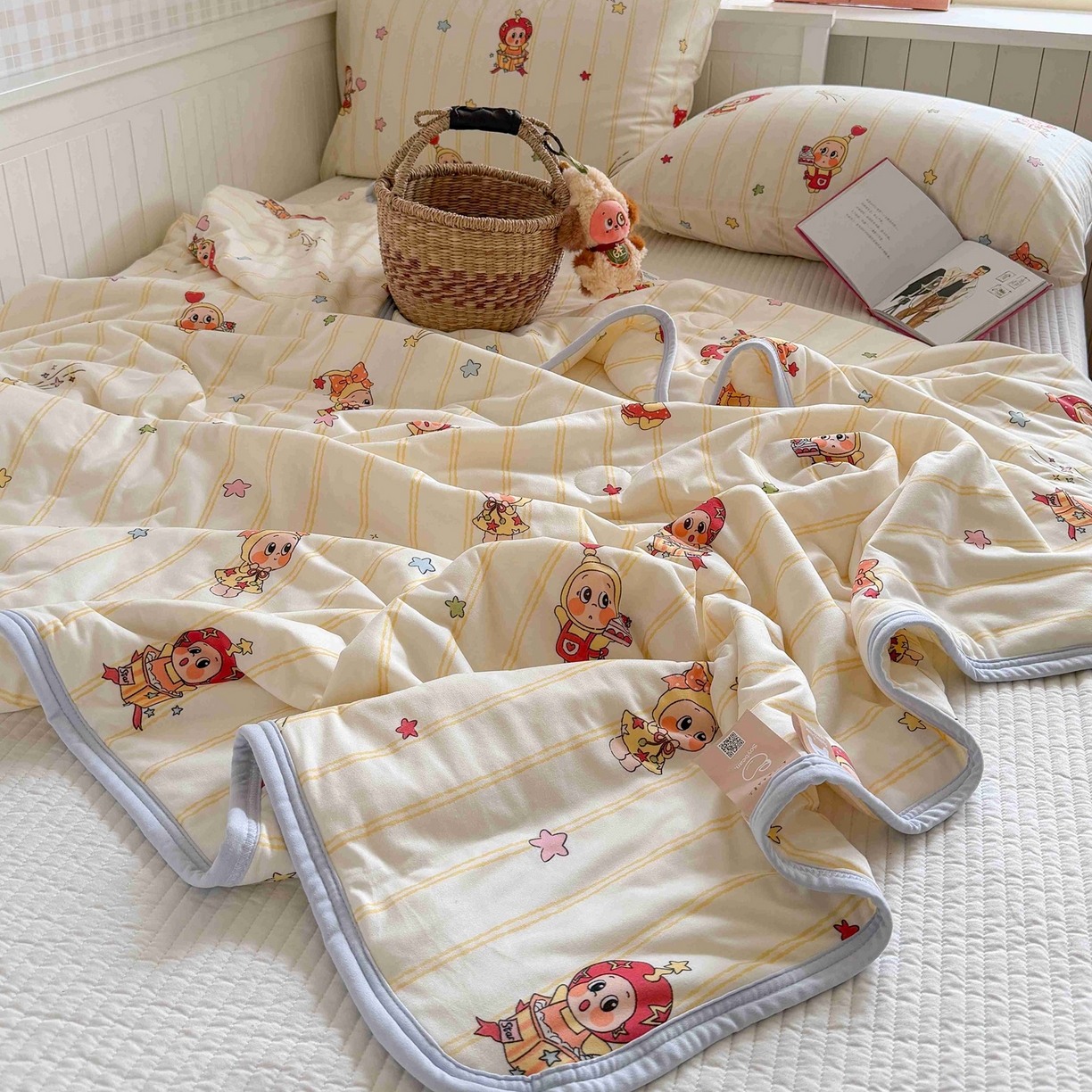 91家纺网 家纺一手货源 找家纺 觅糖家纺 2026新款针织云柔大豆夏被夏凉被空调被 幸运星