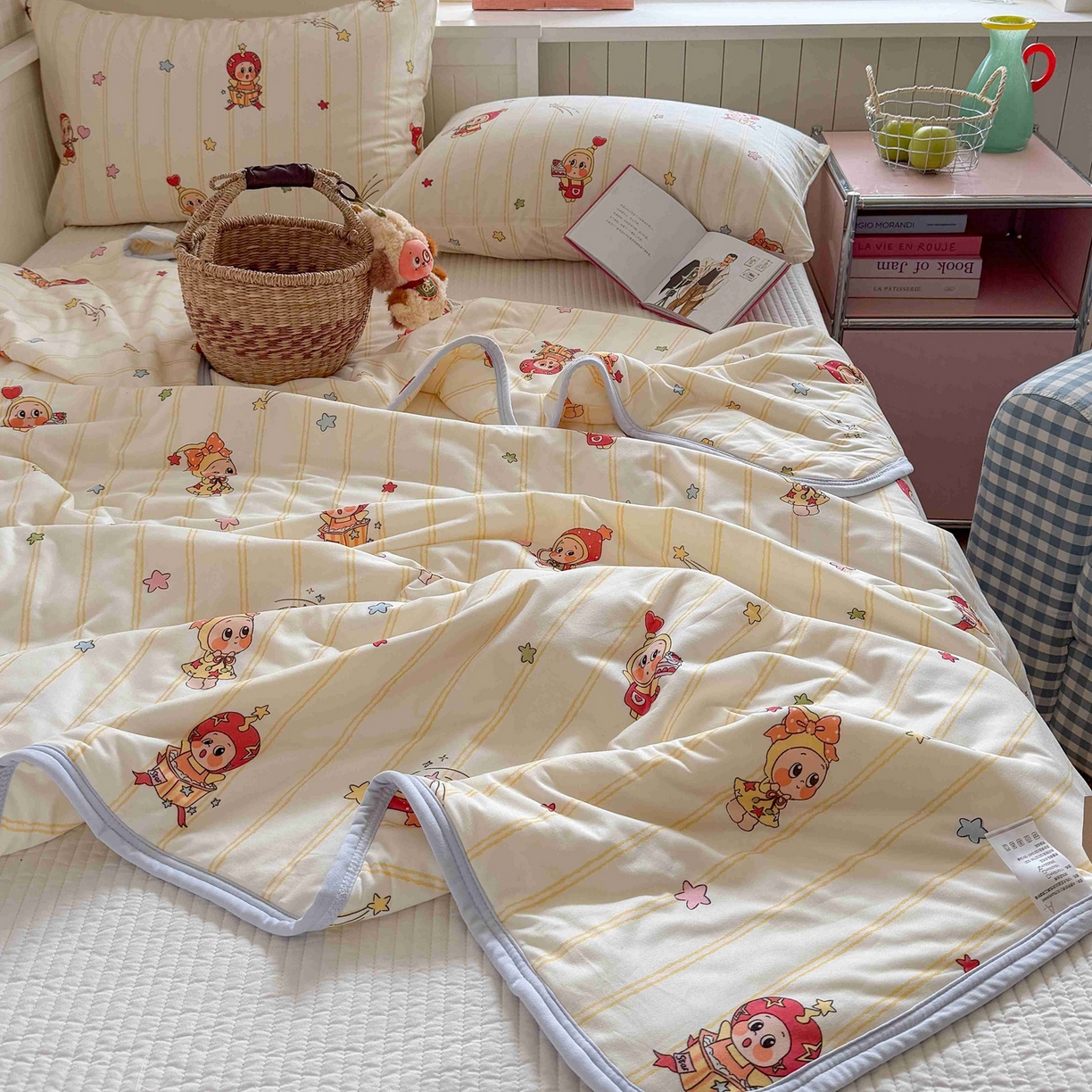 91家纺网 家纺一手货源 找家纺 觅糖家纺 2026新款针织云柔大豆夏被夏凉被空调被 幸运星