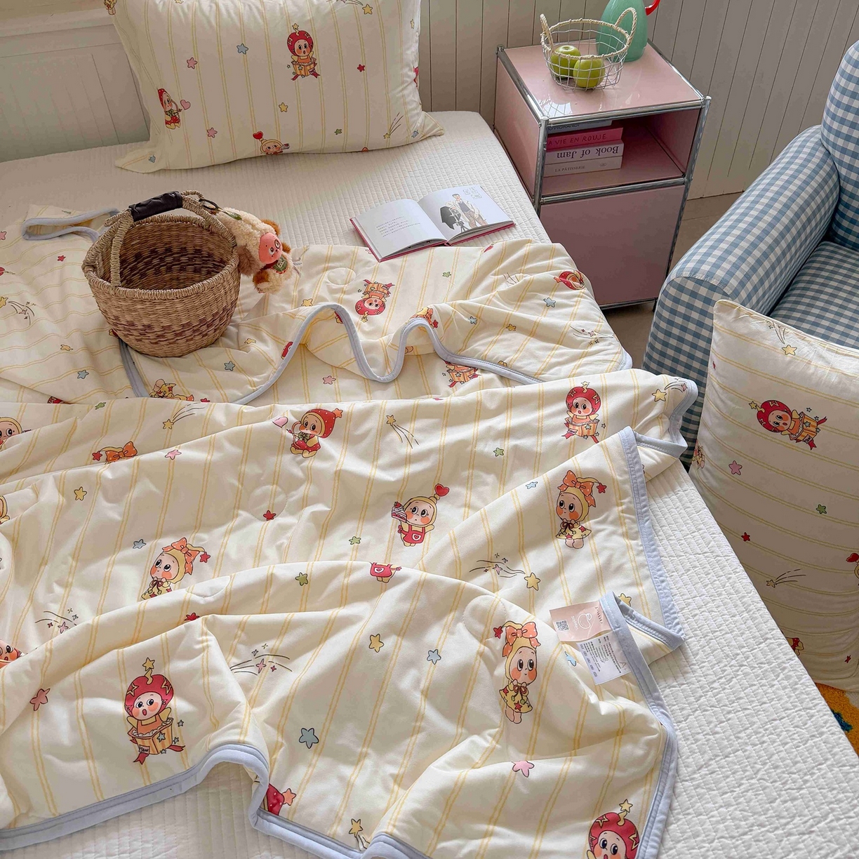 91家纺网 家纺一手货源 找家纺 觅糖家纺 2026新款针织云柔大豆夏被夏凉被空调被 幸运星